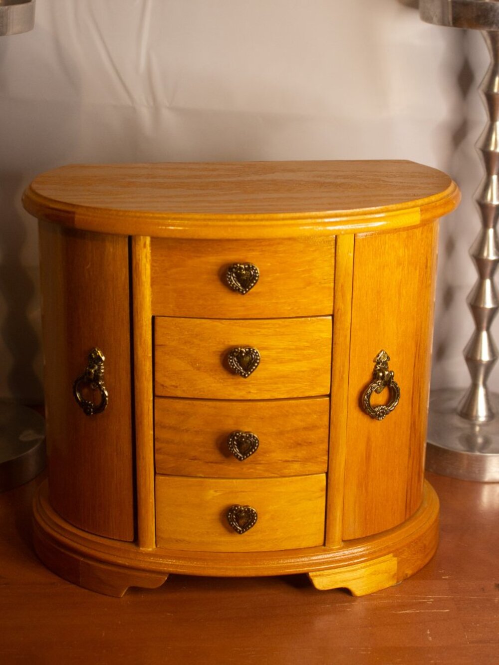 Mele Vintage Wooden Jewelry Box